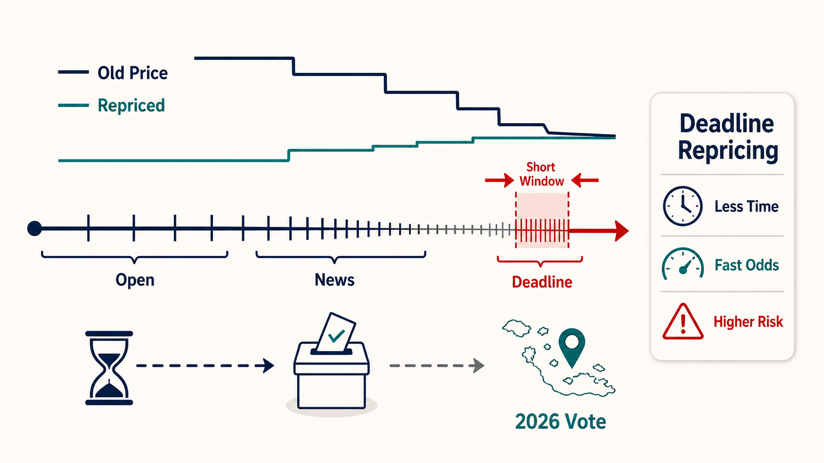 Deadline Repricing Case Study: Will Cook Islands Party win the most seats in the 2026 Cook Islands... hero diagram